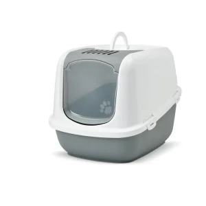 SAVIC Katzentoilette Nestor Jumbo weiß/grau Neue Ware